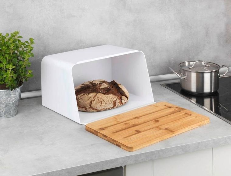Wenko, chlebak z deską do krojenia z drewna bambusowego, Kubo