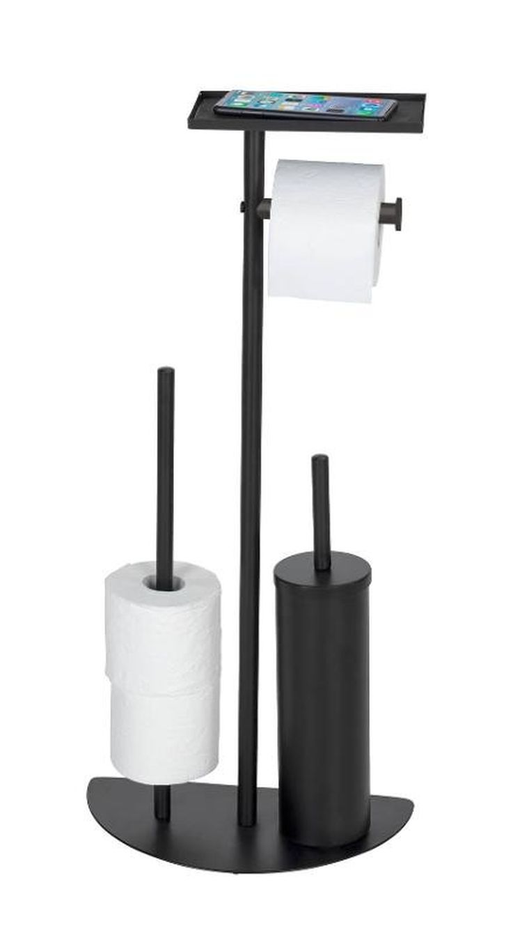 Wenko, Cosenza, stojak na szczotkę WC i papier z półeczką 4w1