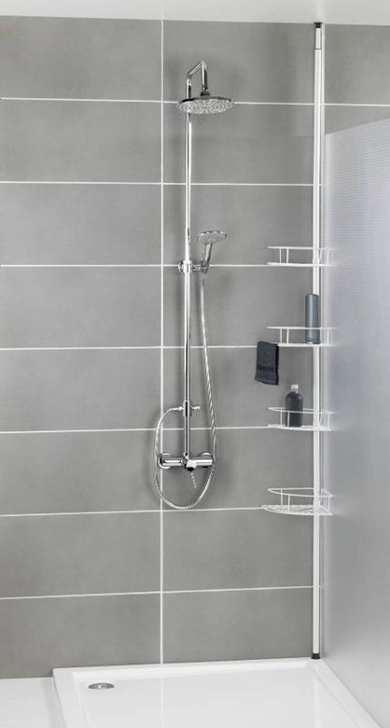 Wenko, Dolcedo, teleskopowa półka pod prysznic, 4 poziomy