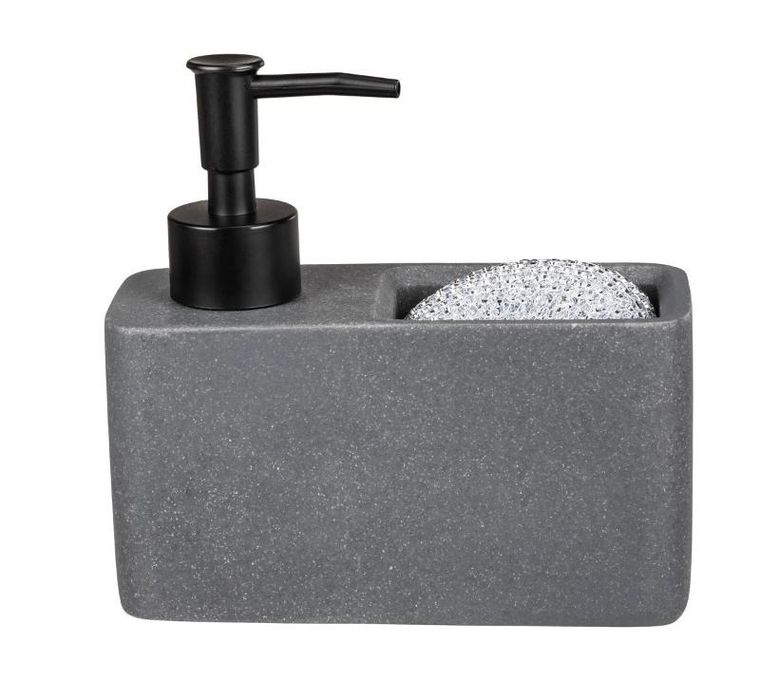 Wenko, dozownik płynu do naczyń, Resa Marble, z przegrodą na gąbkę