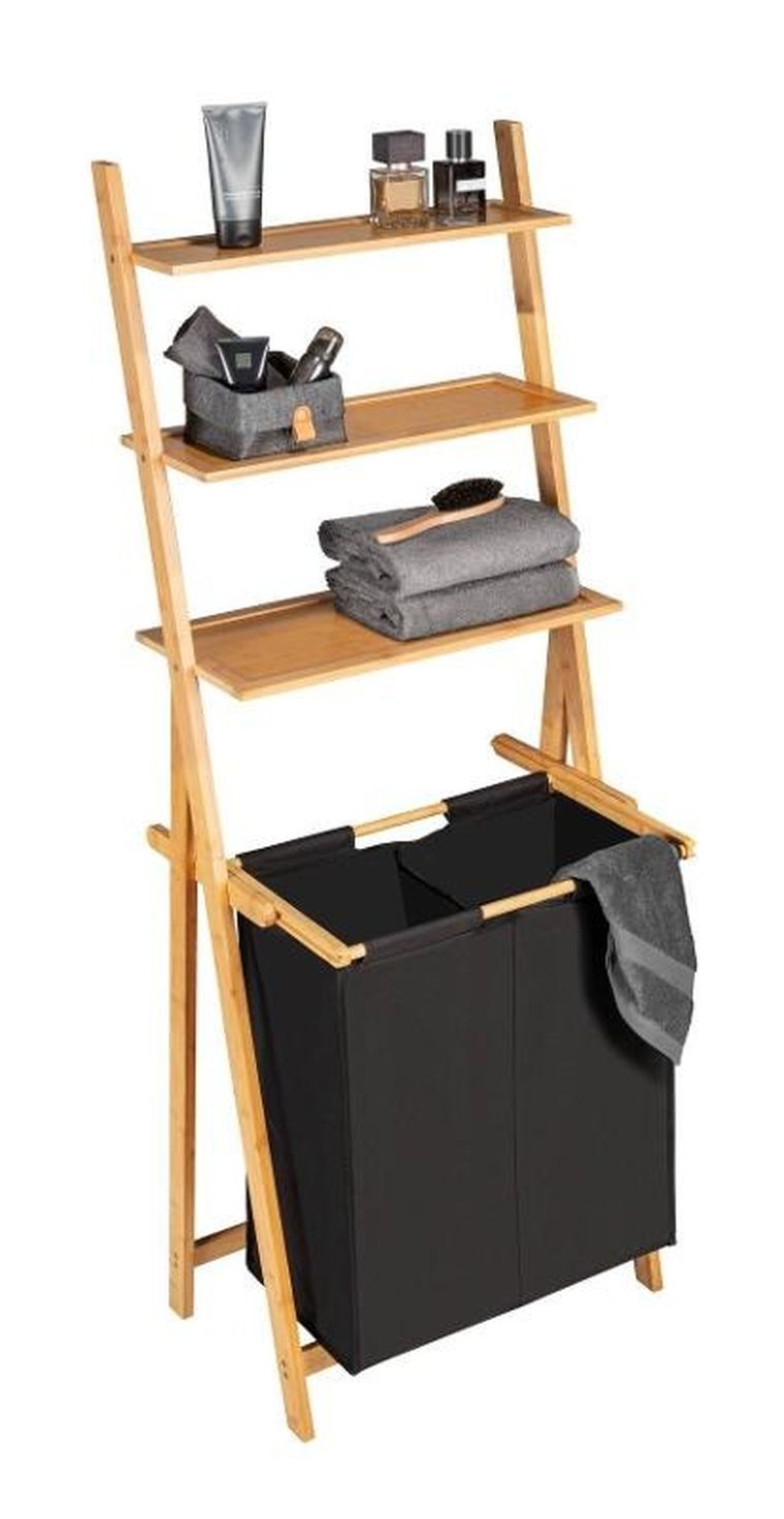 Wenko, Ecori, regał drabinka z koszem na pranie