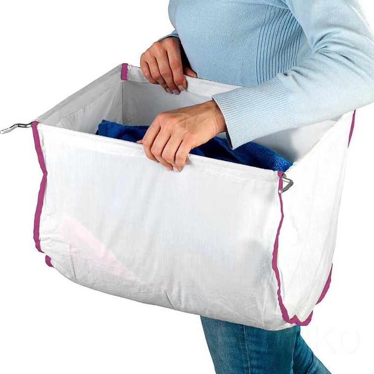 Wenko, kosz na pranie, Escala, wózek, 3 poziomy