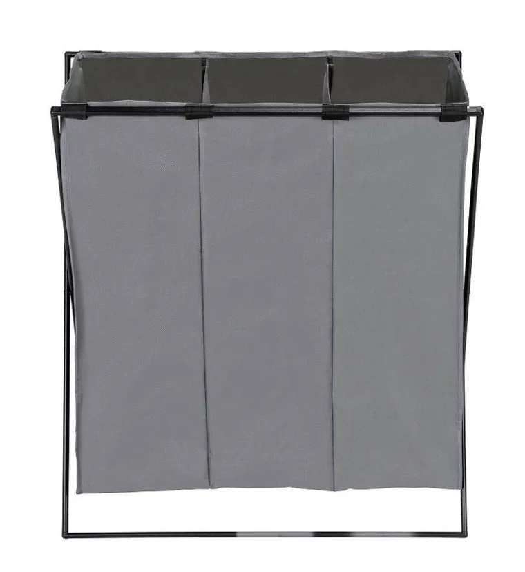 Wenko, kosz na pranie z trzema przegródkami, Trio