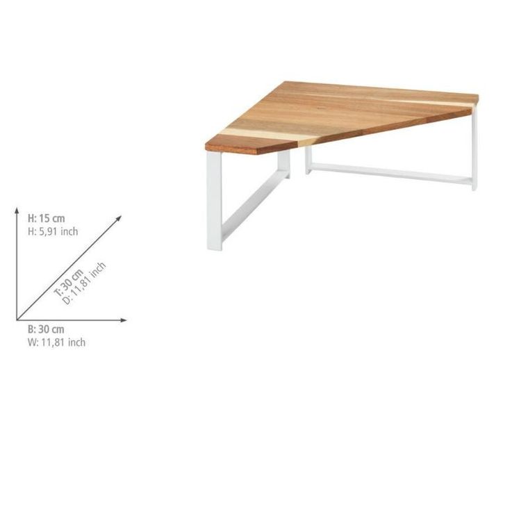 Wenko, Louisa, narożna półka kuchenna na blat, drewno akacji