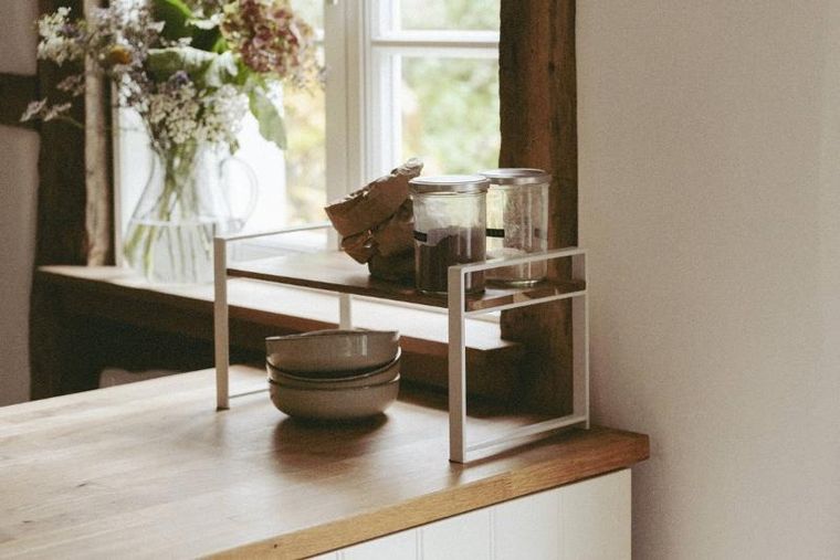 Wenko, Louisa, półka kuchenna na blat, drewno akacji