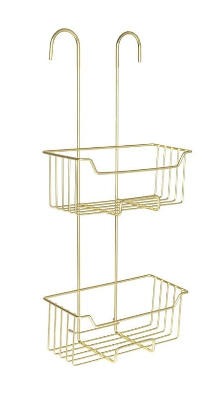 Wenko, Milo, koszyk łazienkowy, dwupoziomowy, do montażu na baterii wannowej