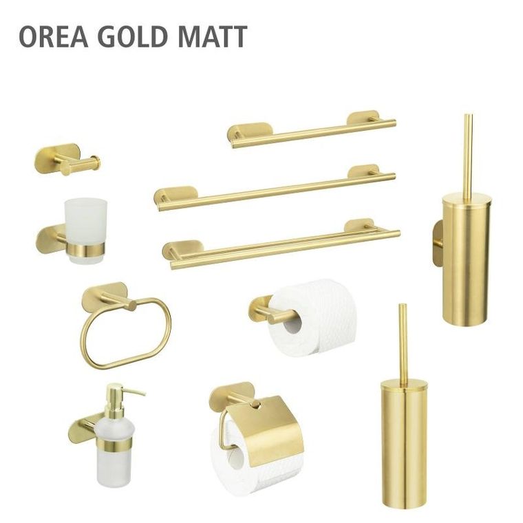 Wenko, Orea, szczotka do WC, stal nierdzewna