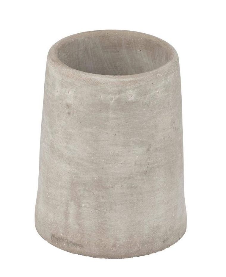 Wenko, pojemnik na szczoteczki do zębów, Villena, beton, Ø 7,4 cm