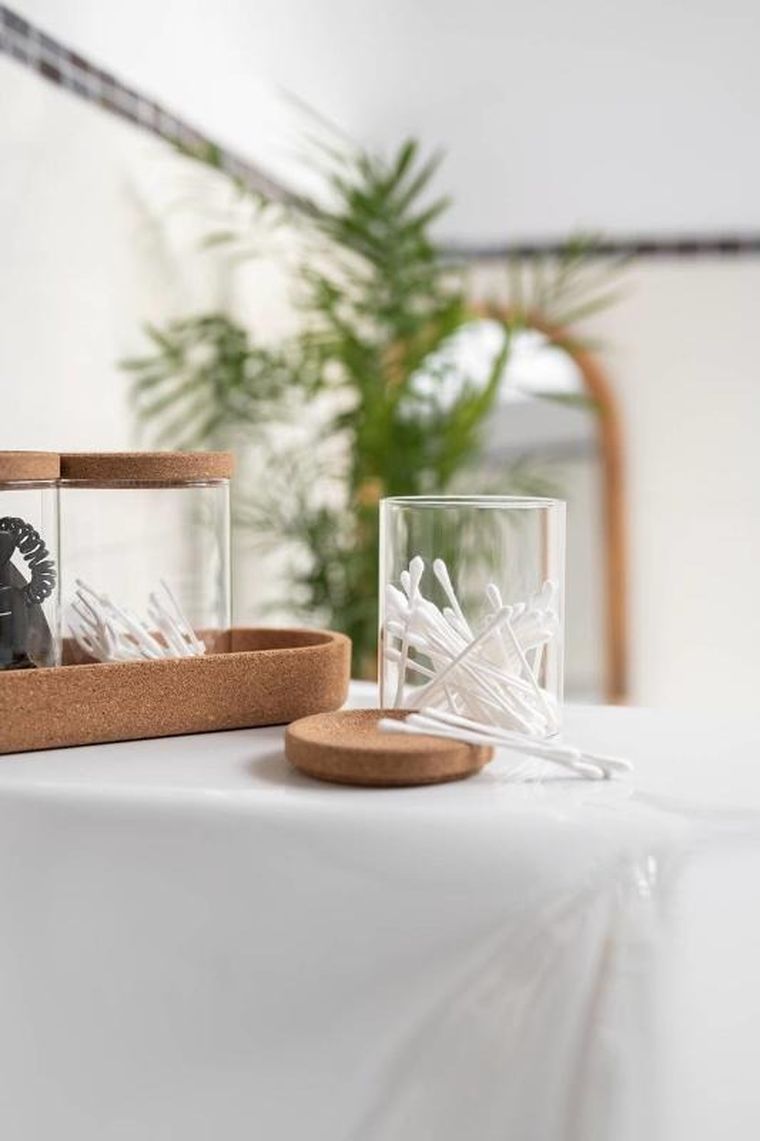 Wenko, pojemniki na płatki kosmetyczne i patyczki, Apiro, 3 szt.