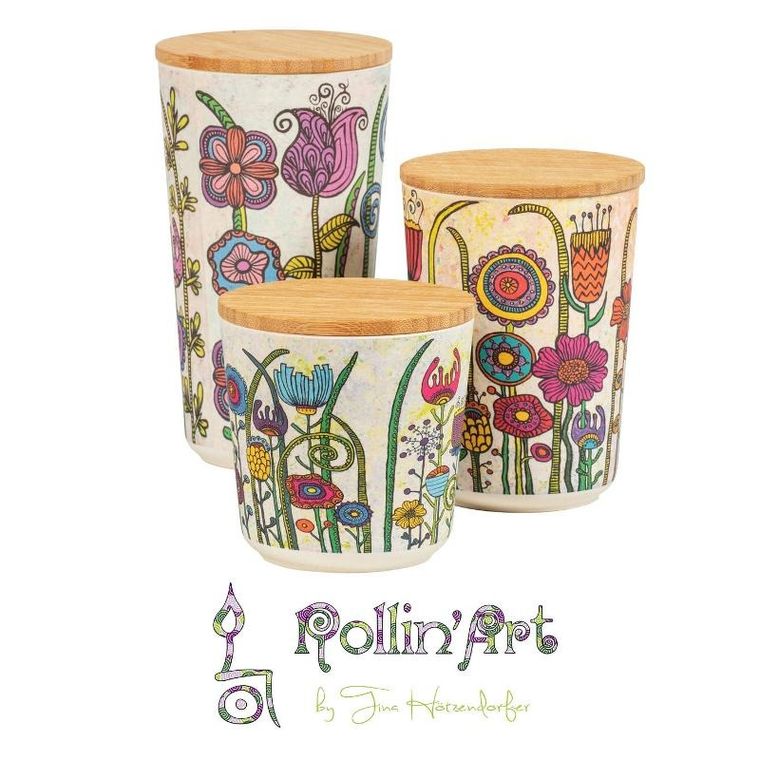 Wenko, pojemniki na żywność sypką, Flowers