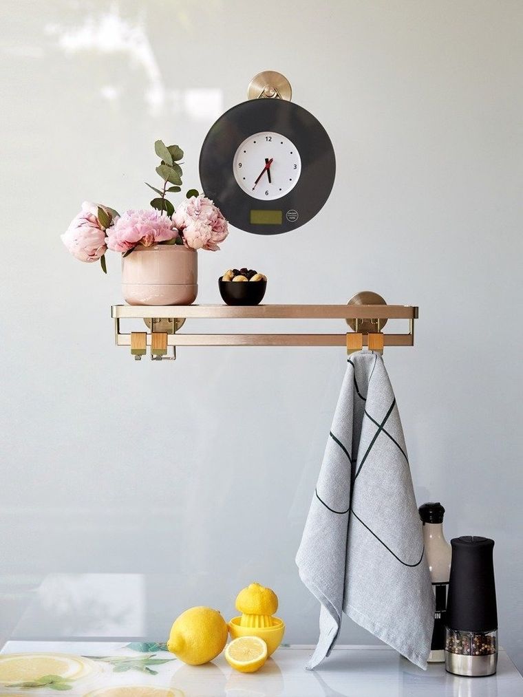 Wenko, półka kuchenna na przyprawy z relingiem, Bomboo Premium