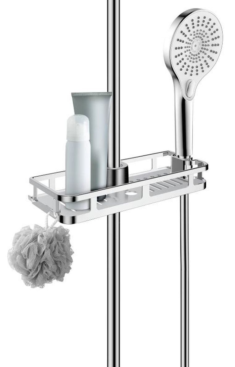 Wenko, półka prysznicowa z uchwytem na słuchawkę, Libertà