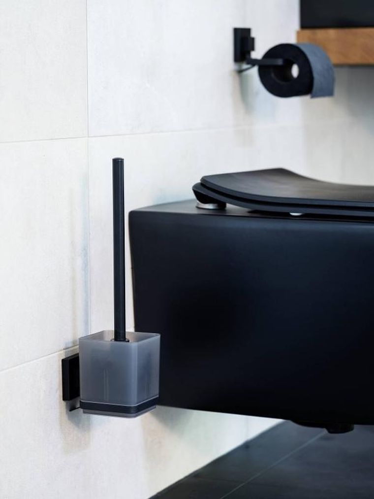 Wenko, Quadro, pojemnik na szczotkę WC, kwadratowy, montaż bez wiercenia