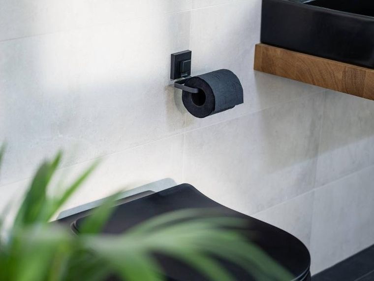 Wenko, Quadro, uchwyt na papier toaletowy, metalowy, montaż bez wiercenia