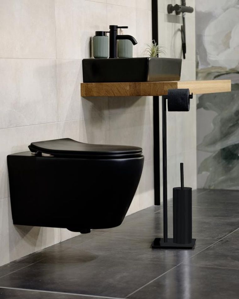 Wenko, Recco, stojak na papier toaletowy i szczotkę wc, 2w1