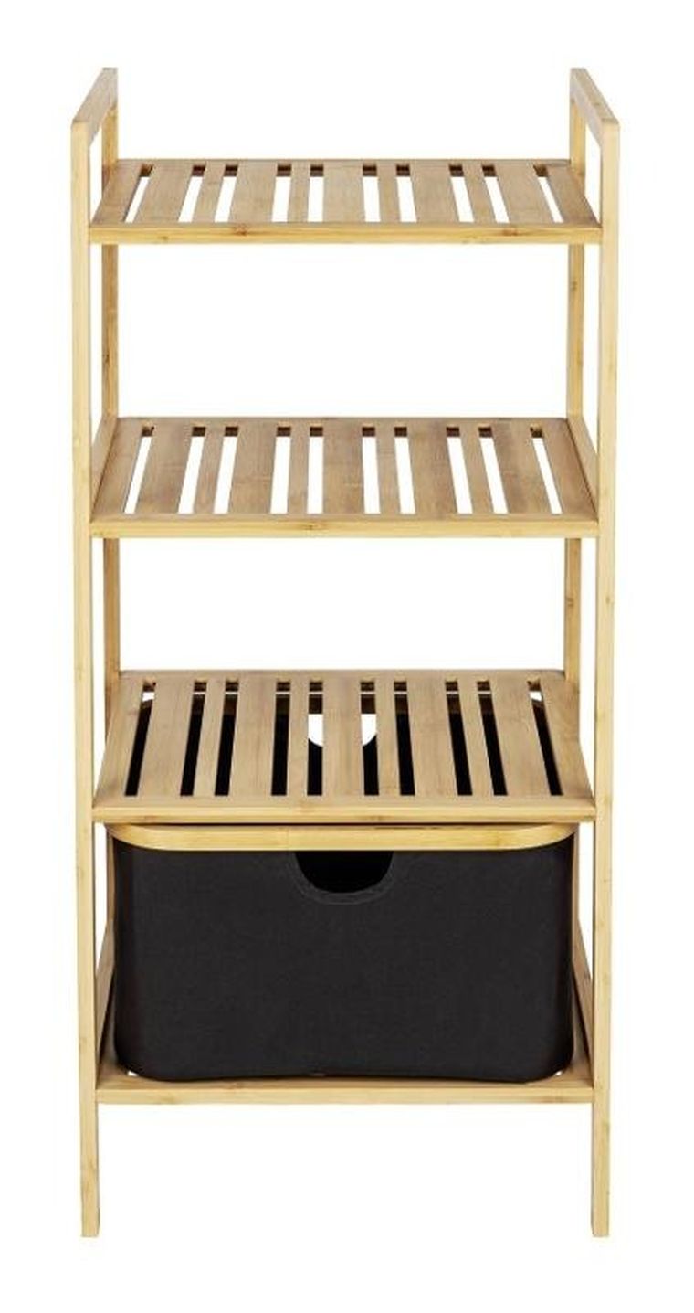 Wenko, regał łazienkowy z 3 poziomami, bambus, Ecori