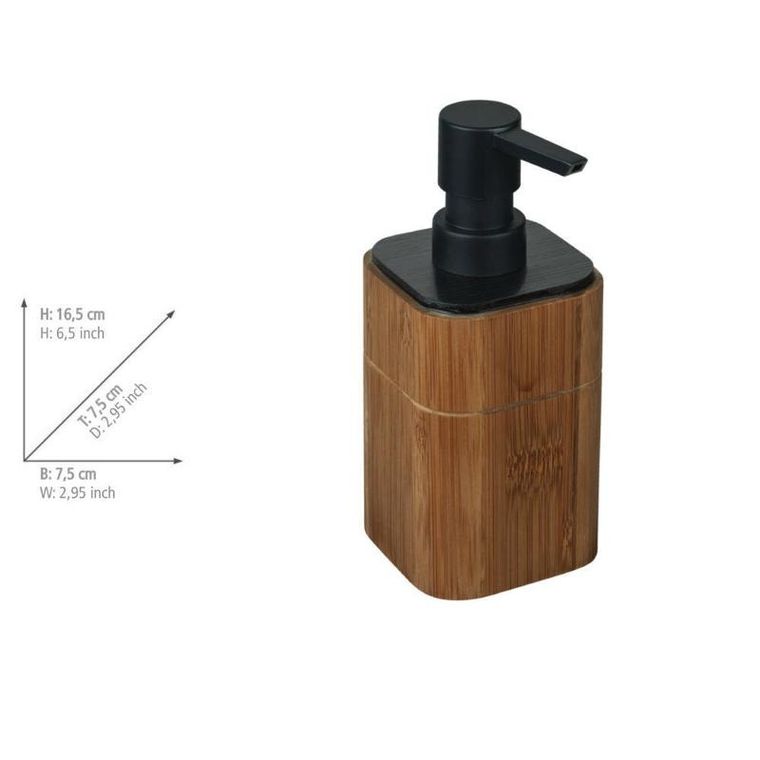 Wenko, Serro, dozownik na mydło, twardy bambus, 200 ml