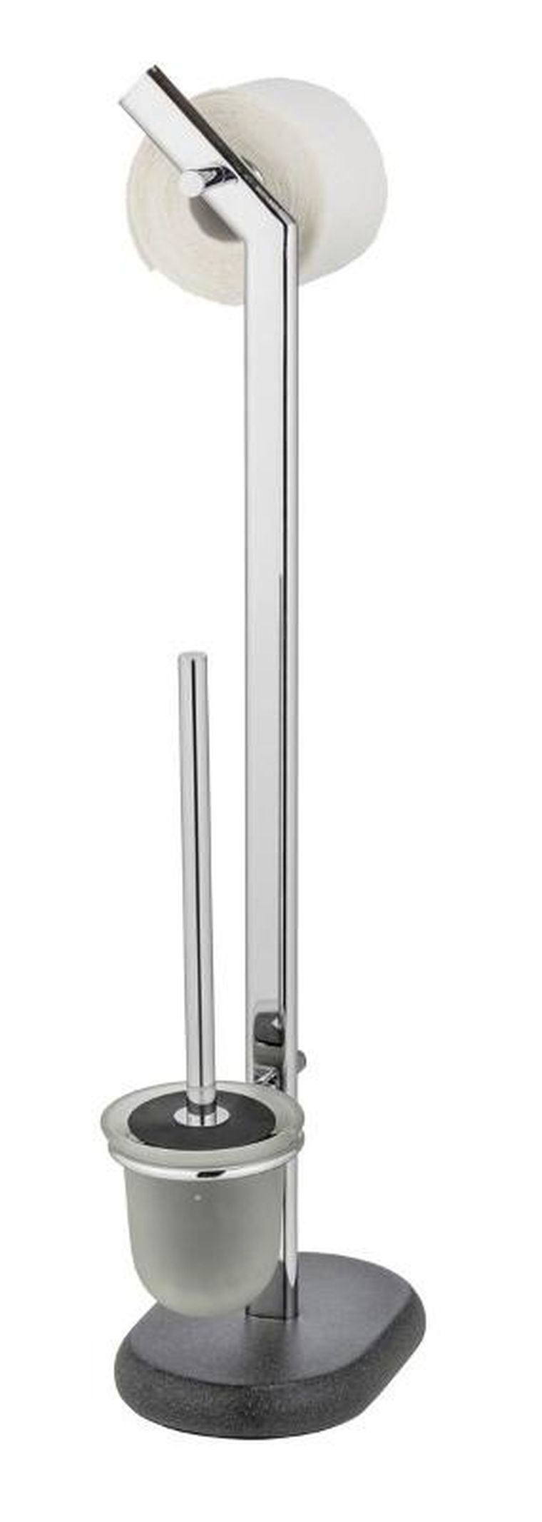Wenko, stojak na papier toaletowy i szczotkę, Puro, stal nierdzewna