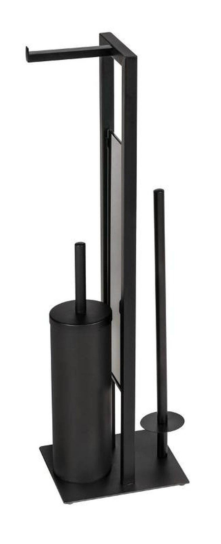 Wenko, stojak na papier toaletowy i szczotkę wc, Rivalta, 3w1, zamknięty pojemnik