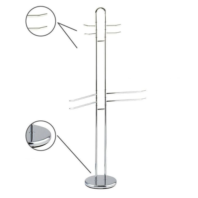 Wenko, stojak na ręczniki, ubrania, Palermo, 8 ruchomych ramion