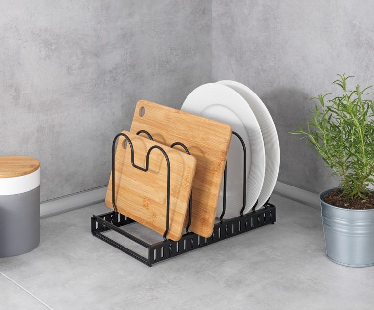 Wenko, teleskopowy ociekacz na naczynia, czarny