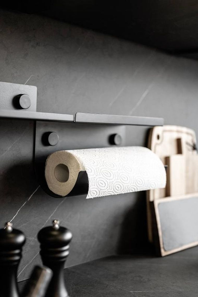 Wenko, uchwyt na ręcznik kuchenny z półką, Jet