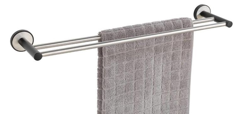 Wenko, wieszak łazienkowy duo udine, uv-loc, 61 cm, 2 uchwyty