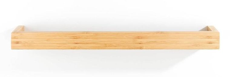 Wenko, wieszak na ręczniki bambusowy, jasny brąz, 60-9-5 cm