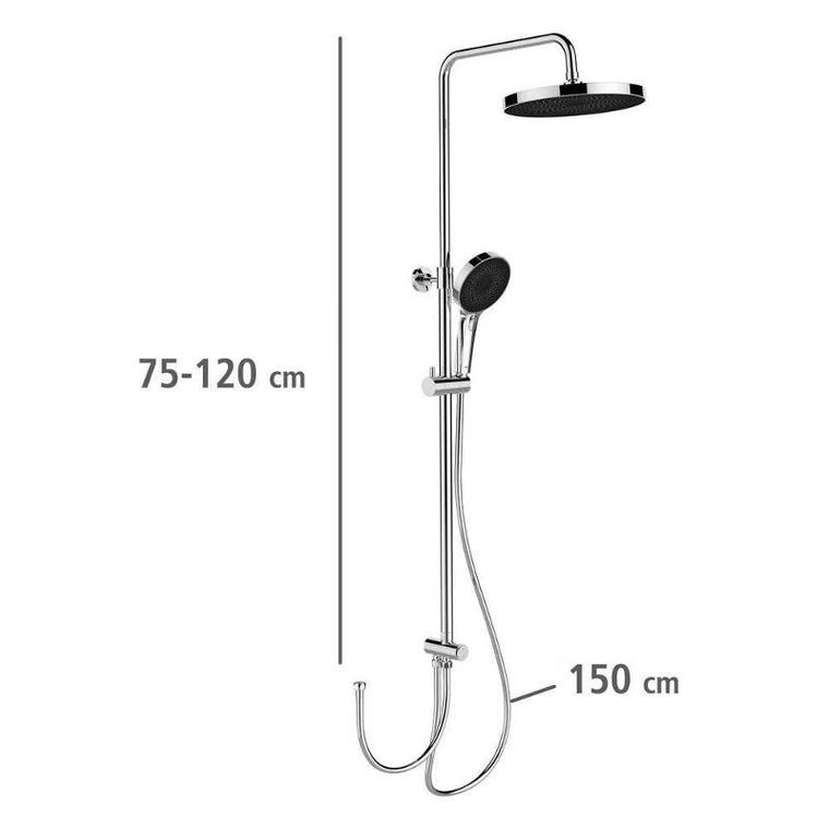 Wenko, zestaw prysznicowy z deszczownicą, z funkcją Softwater