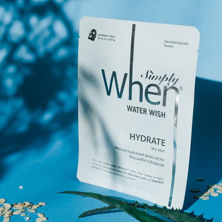 When, Simply, maska na twarz w płacie, Water Wish, 1 szt.