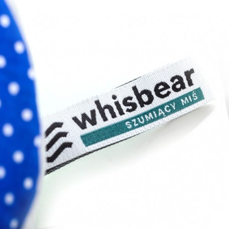 Whisbear - Szumiący Miś, szumiący ptaszek, szary, zabawka uspokajająca