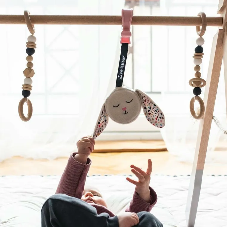 Whisbear - Szumiący Miś, zawieszka z mechanizmem szumiącym, biała