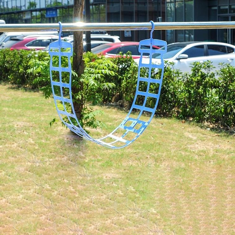 Wielofunkcyjny wieszak do suszenia poduszek, niebieski