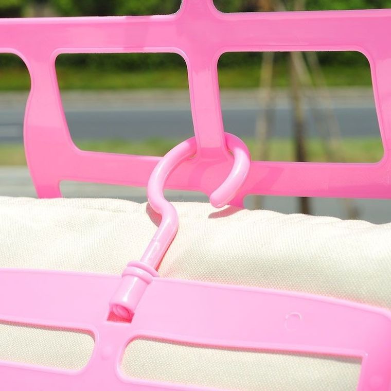 Wielofunkcyjny wieszak do suszenia poduszek, różowy