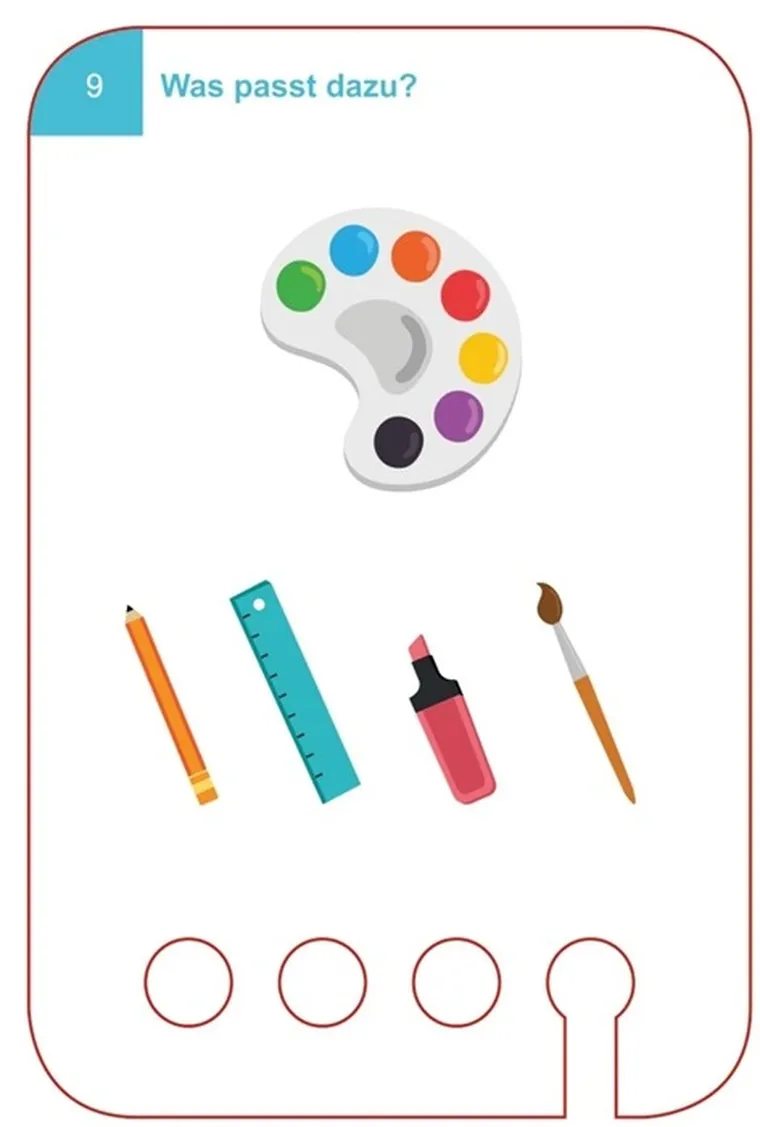 WiemTo, Co Pasuje do Obrazka, karty edukacyjne, 3+