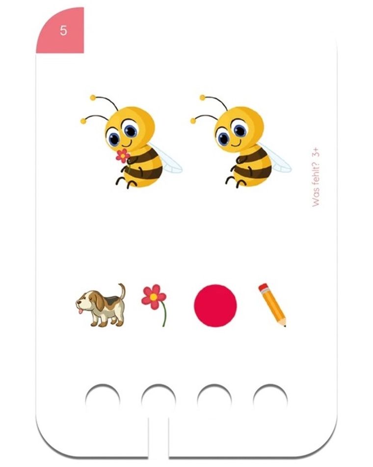 WiemTo, Czego Brakuje, karty edukacyjne, 3+