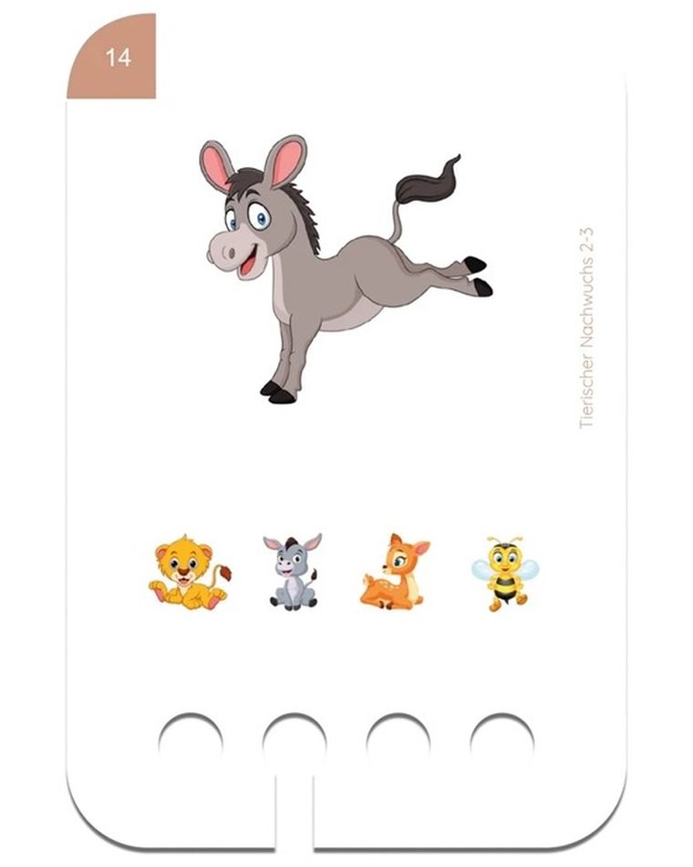 WiemTo, Zwierzęta i ich Dzieci, karty edukacyjne, 2-3 latka