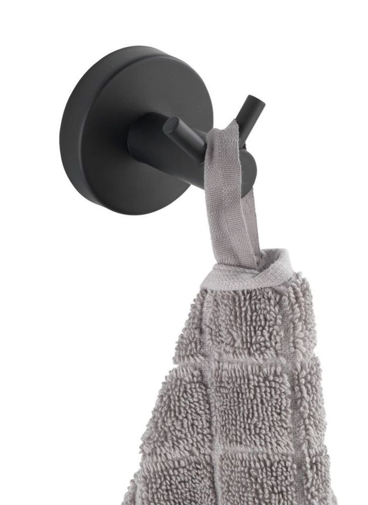 Wieszak na ręczniki, Bosio, czarny