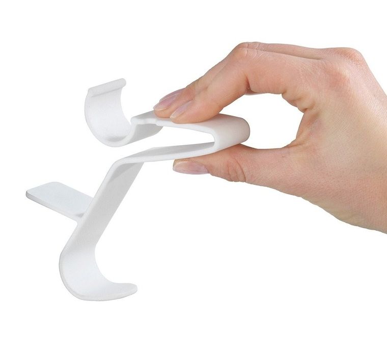 Wieszaki łazienkowe, Flexi, montowane do grzejnika rurowego, komplet 3 uchwytów z tworzywa sztucznego