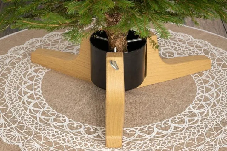 Winteria, stojak choinkowy, imitacja drewna, 62 cm, 2,2 l