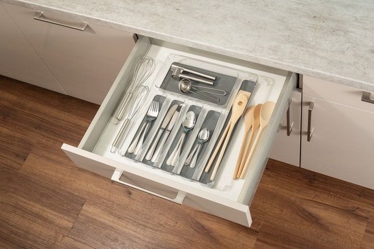 Wkład do szuflady na sztućce, 6 przegródek