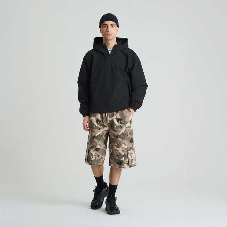 Wodoodporna kurtka anorak z kapturem o kroju boxy NOWEAR