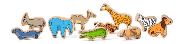 Woodyland, ciężarówka do ciągnięcia, sorter, zwierzęta, 29-18-14 cm