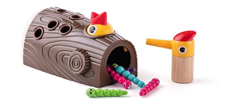 Woodyland, Dzięcioł, złap robaczka, gra zręcznościowa