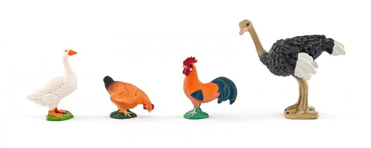 Woodyland, farma, zestaw zwierząt domowych, figurki, 48 elementów