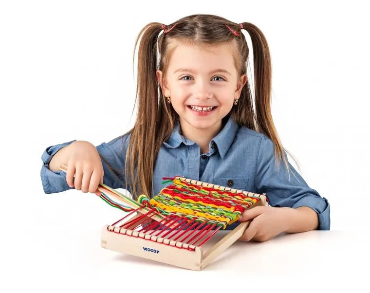 Woodyland, krosno drewniane, ramka do tkania, zestaw kreatywny