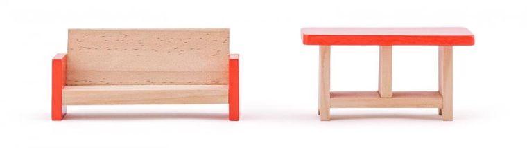 Woodyland, willa Isabelle, drewniany domek dla lalek z akcesoriami