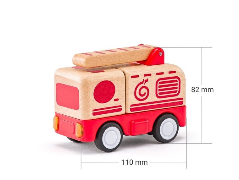 Woodyland, wóz strażacki, interaktywny pojazd ratunkowy