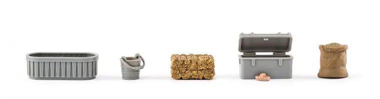 Woodyland, zagroda z końmi, szkoła jeździecka, zestaw figurek, 22 elementy