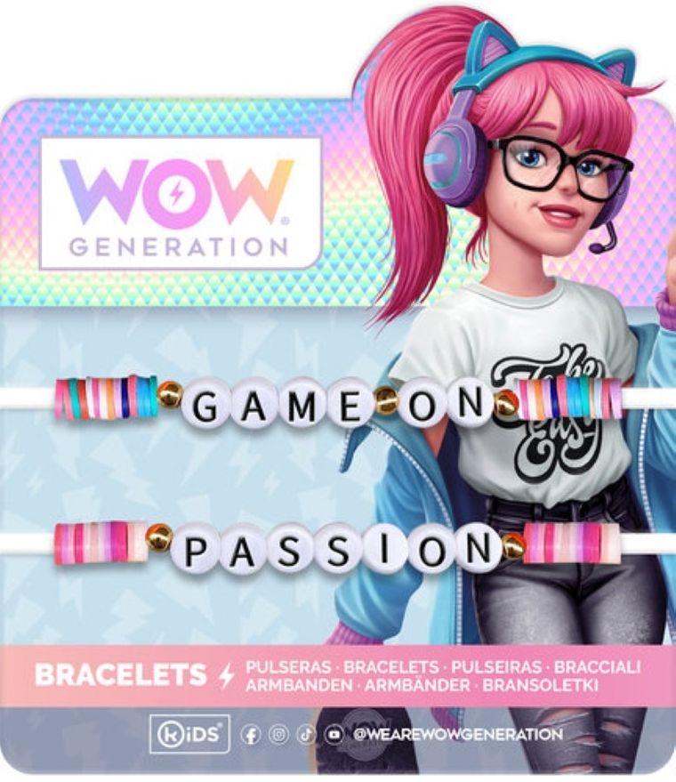 WOW Generation, bransoletki z napisem, 1 szt.